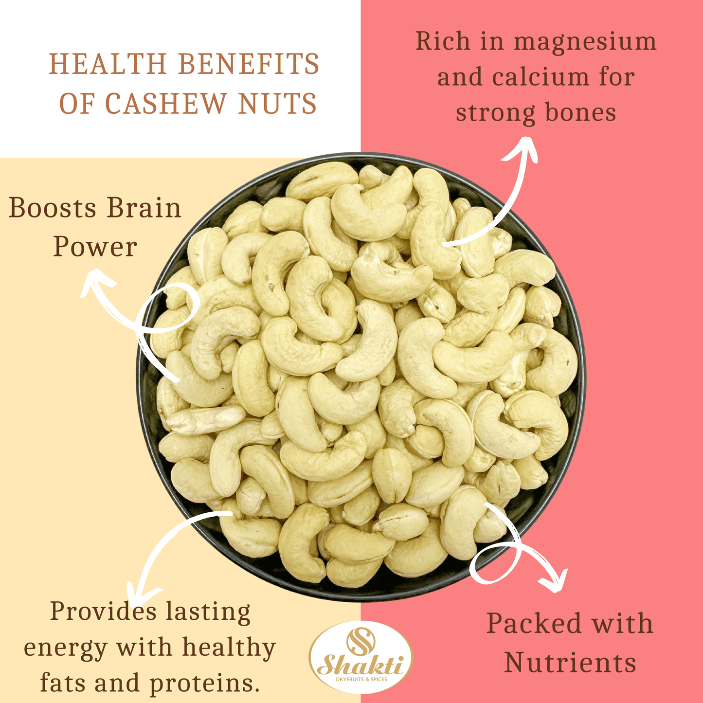 Cashew Nuts Big - Shakti Dry Fruits