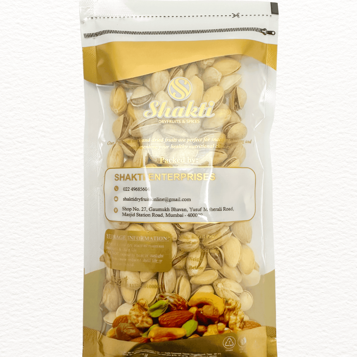 Roasted Pistachios Medium - Shakti Dry Fruits