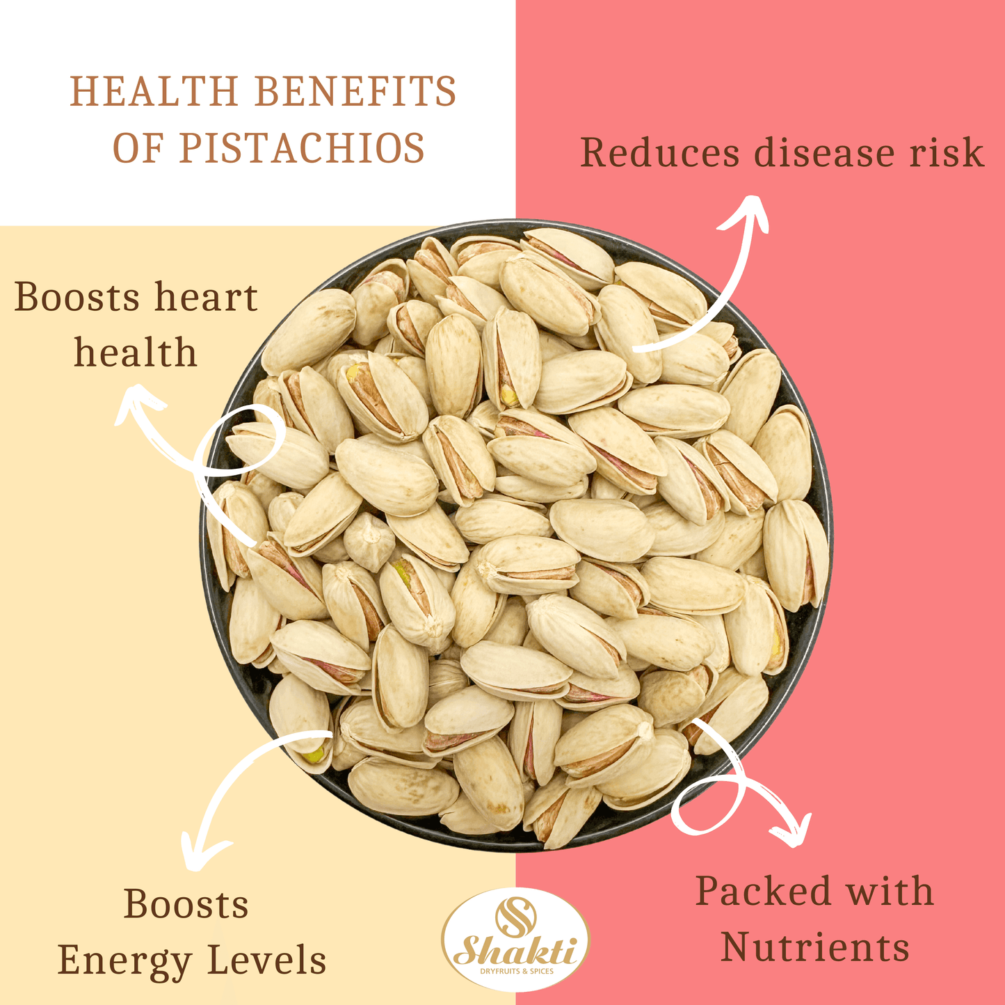 Roasted Pistachios Jumbo - Shakti Dry Fruits