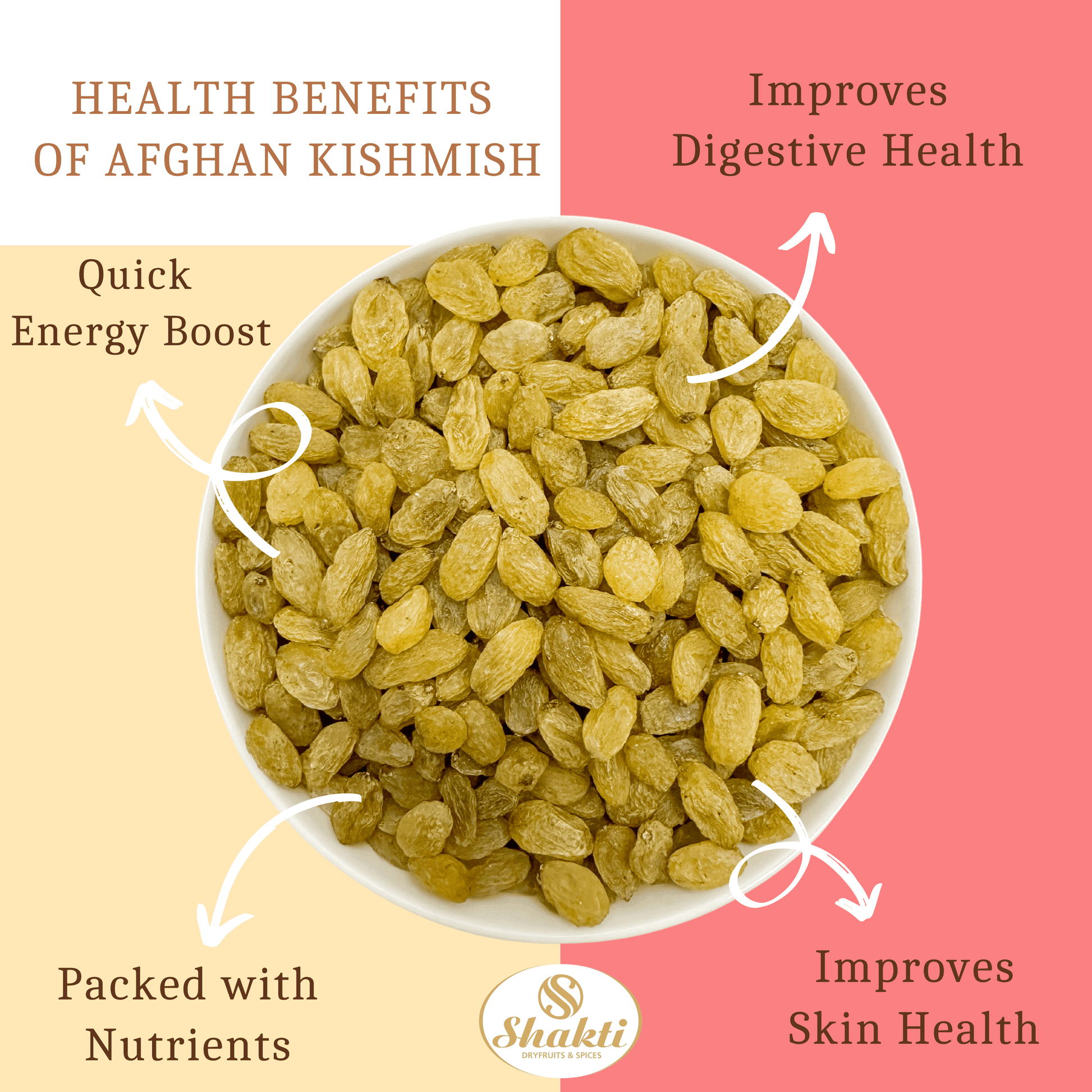 Afghan Raisins Medium - Shakti Dry Fruits