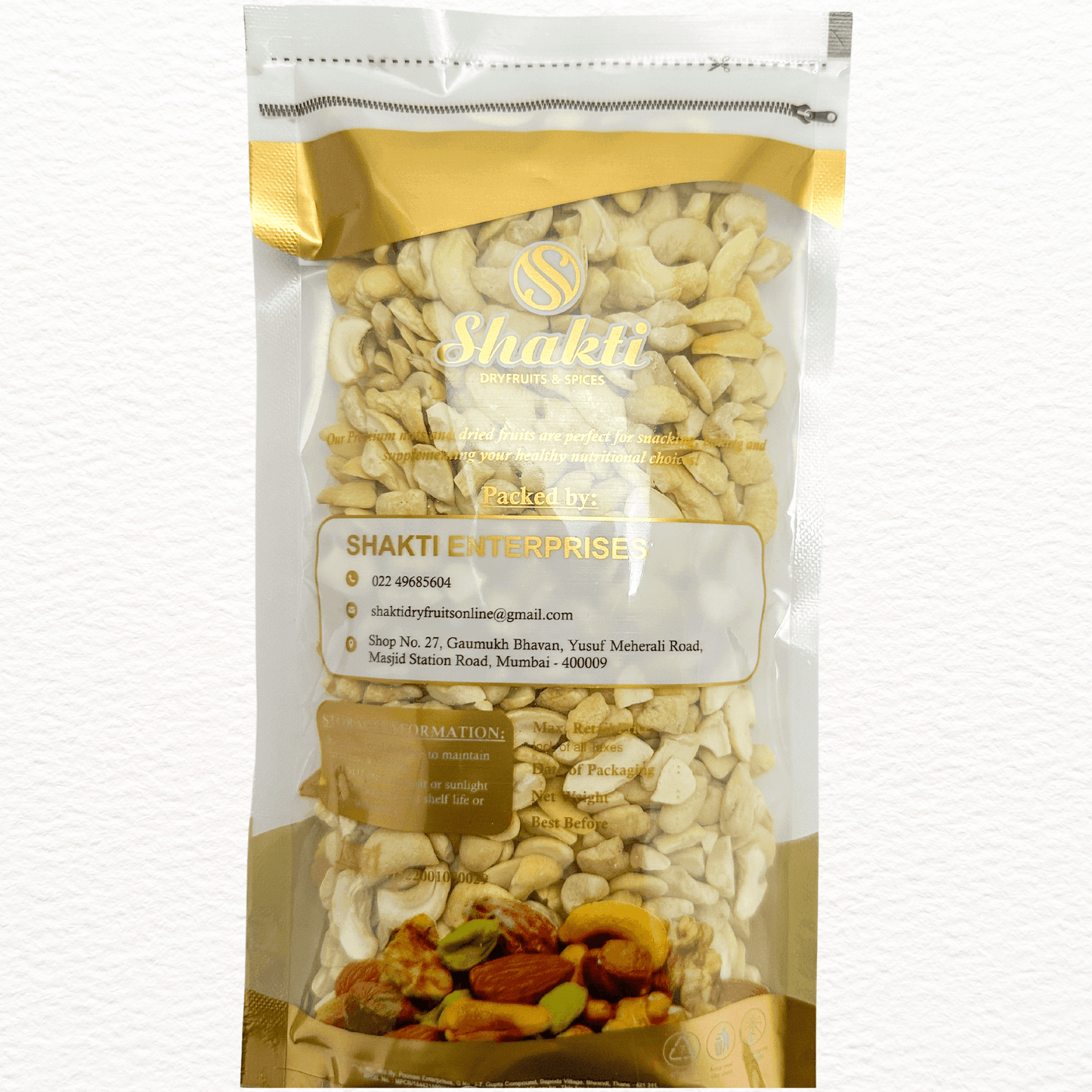 Cashew Nuts Four Pieces - Shakti Dry Fruits