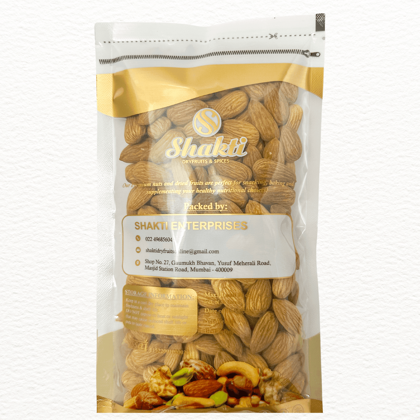 American Almonds Rg - Shakti Dry Fruits