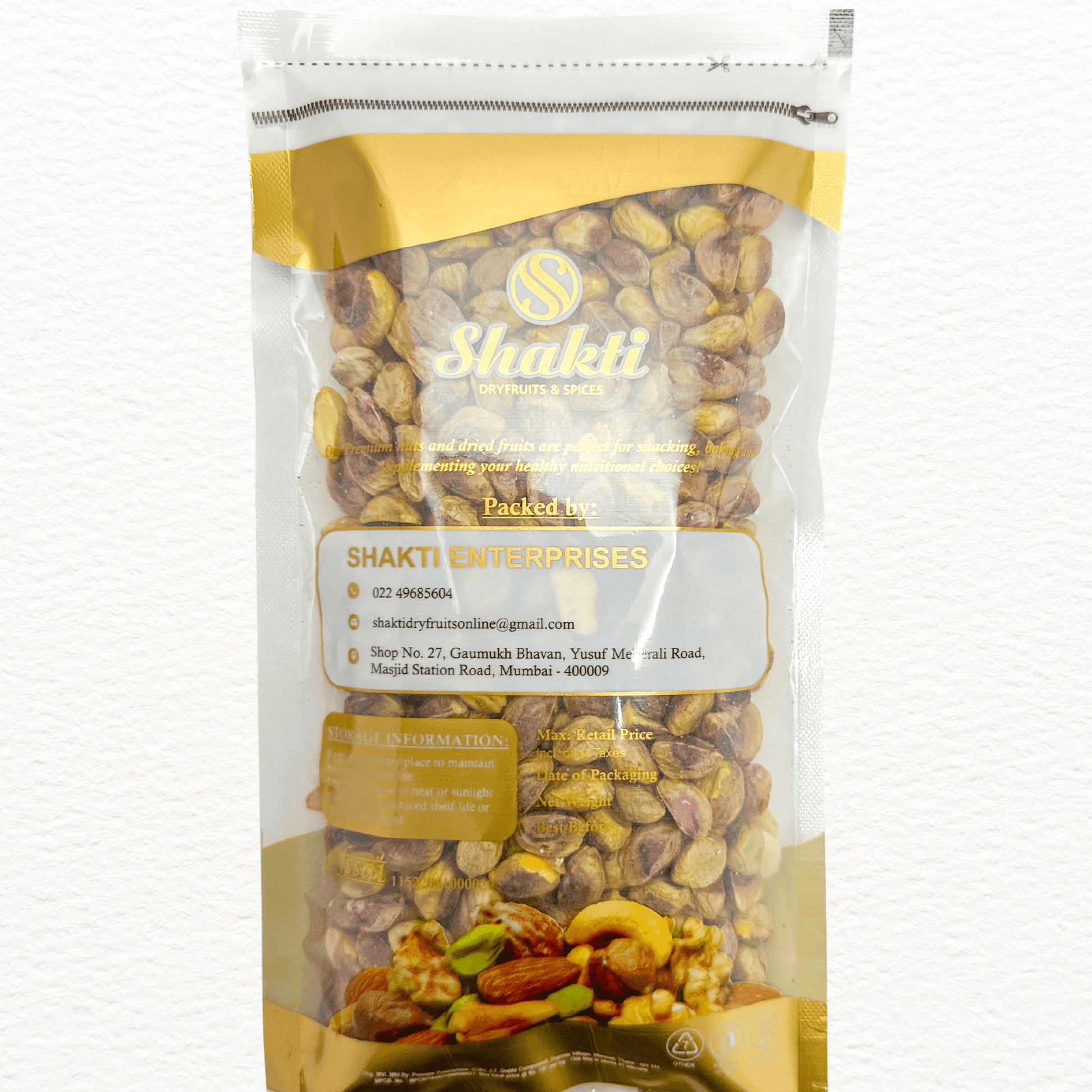 Plain Pistachios Medium - Shakti Dry Fruits
