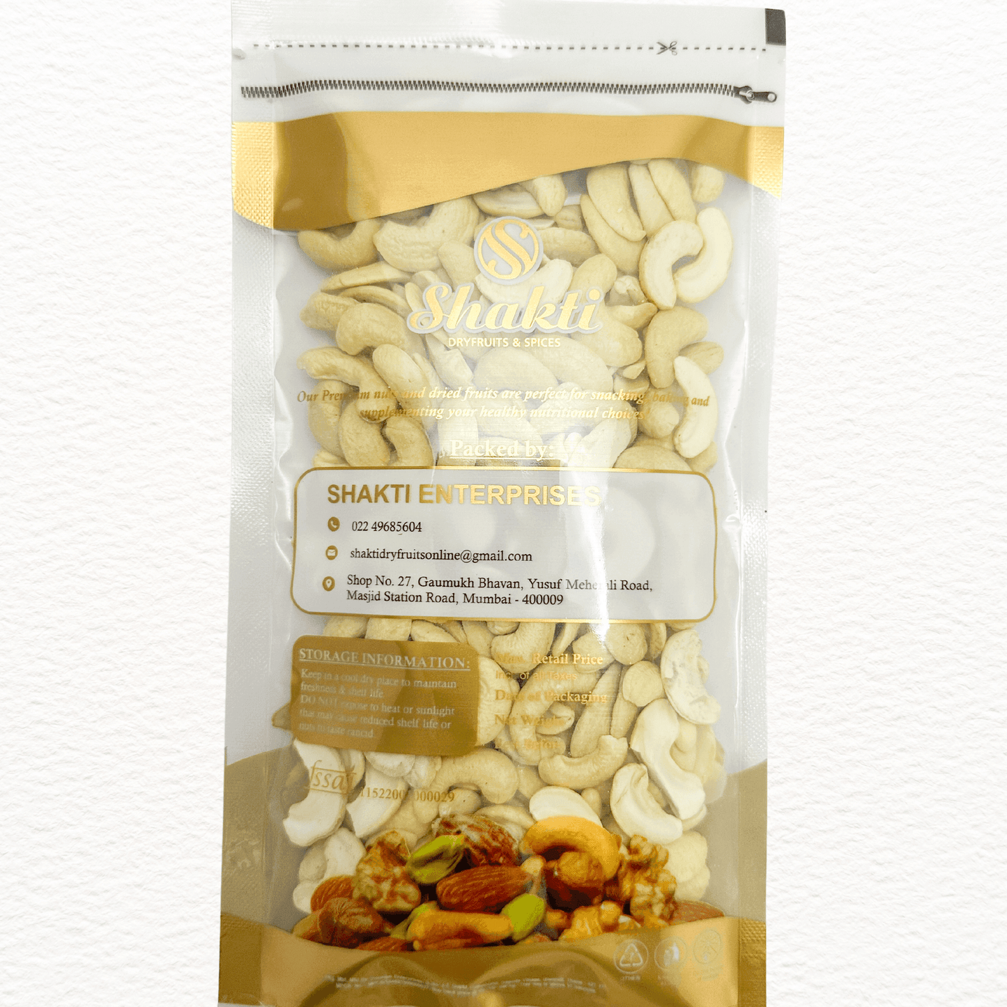 Cashew Nuts Two Pieces - Shakti Dry Fruits