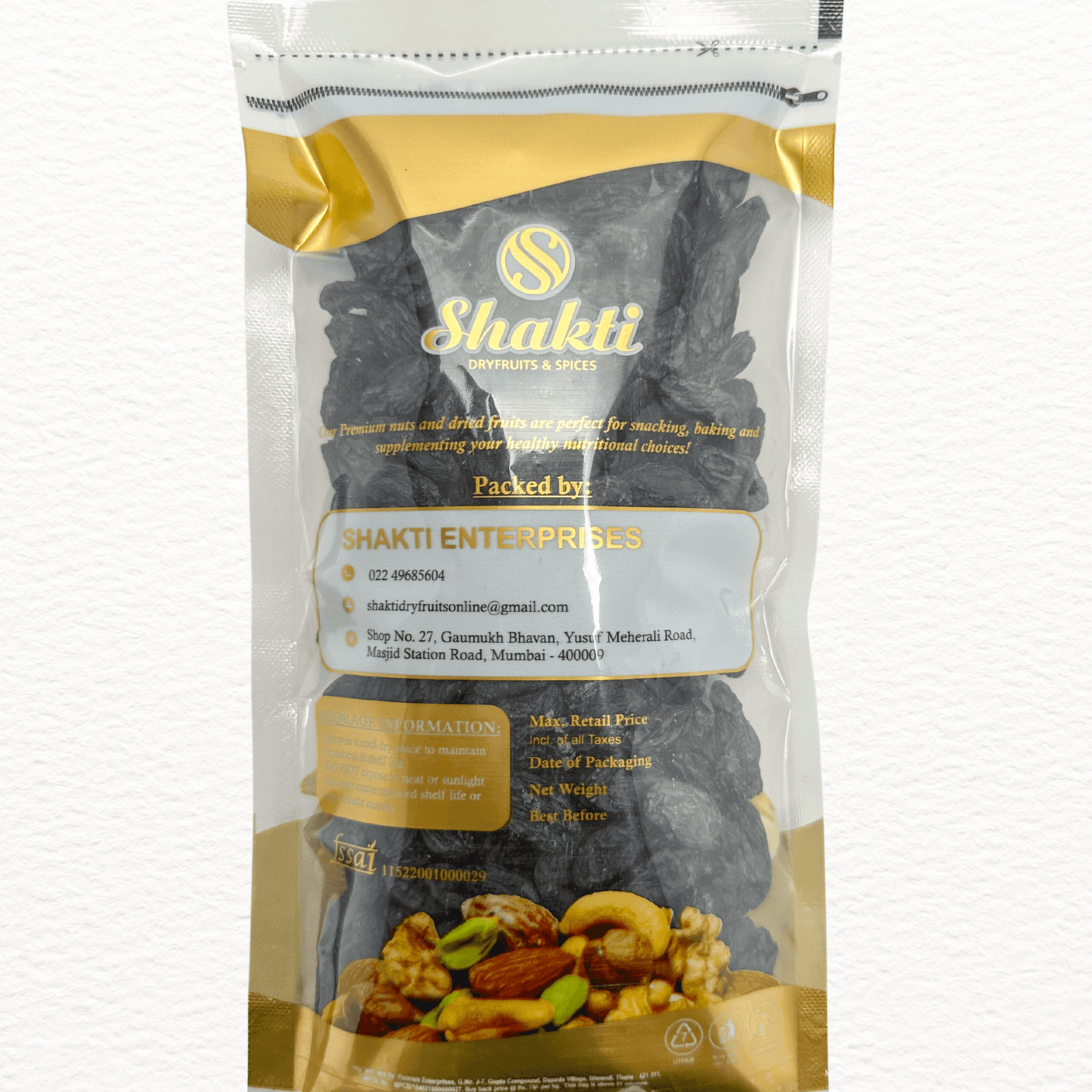 Black Raisins Big (Seedless) - Shakti Dry Fruits