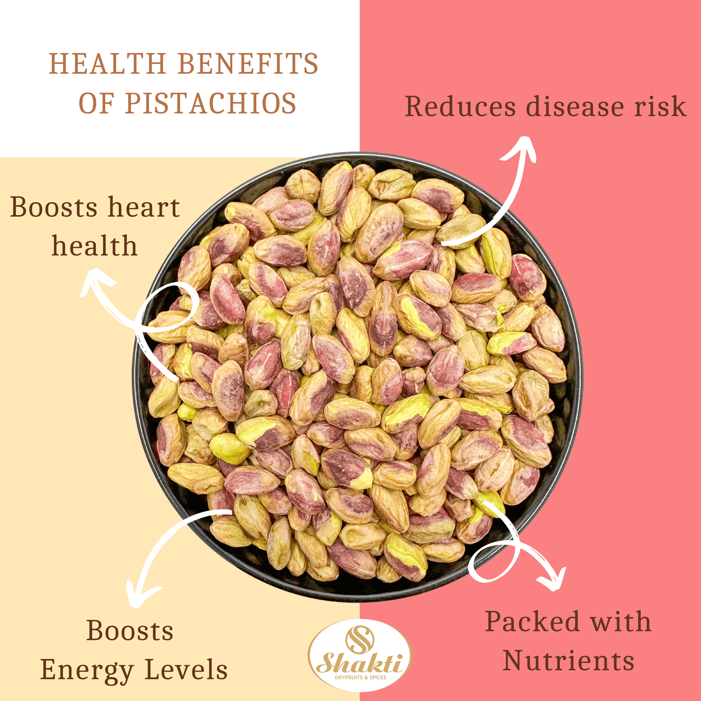 Plain Pistachios Big - Shakti Dry Fruits