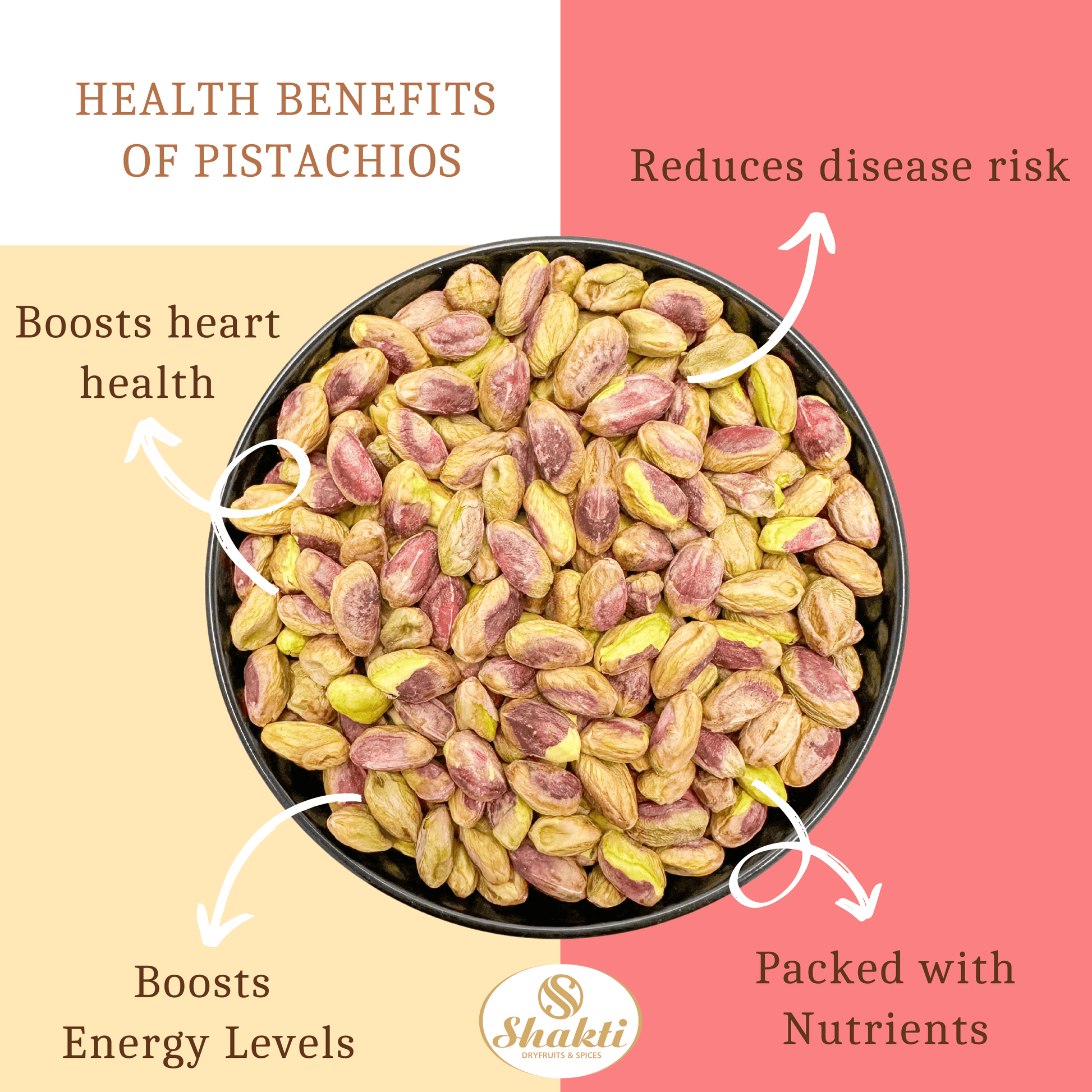 Plain Pistachios Big - Shakti Dry Fruits