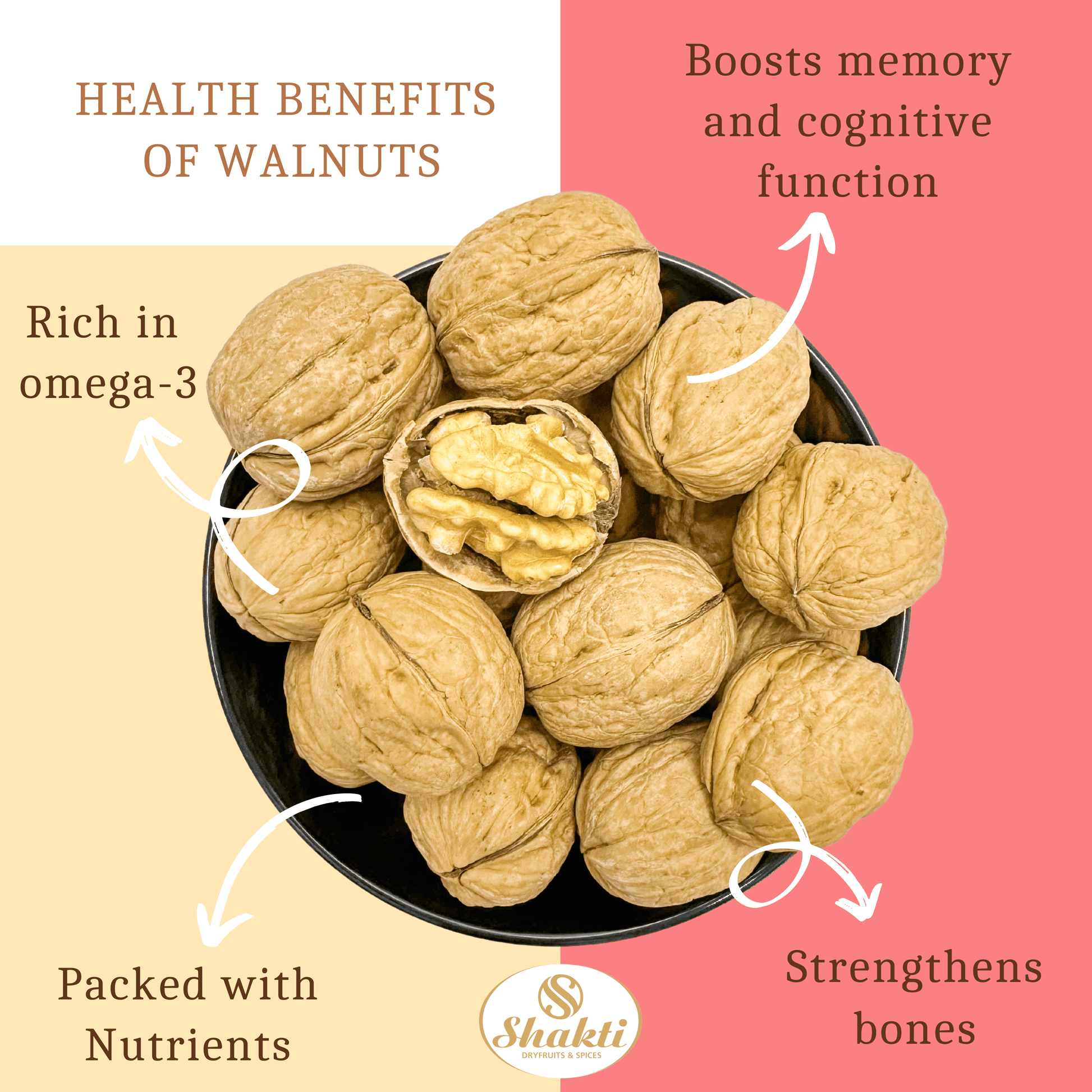 Walnuts Shell - Shakti Dry Fruits