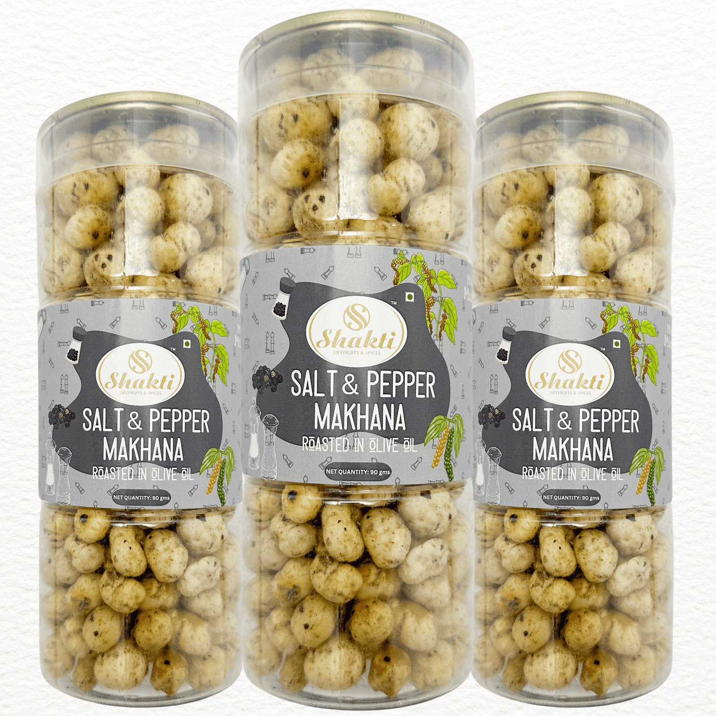 Salt and Pepper Makhana - Shakti Dry Fruits