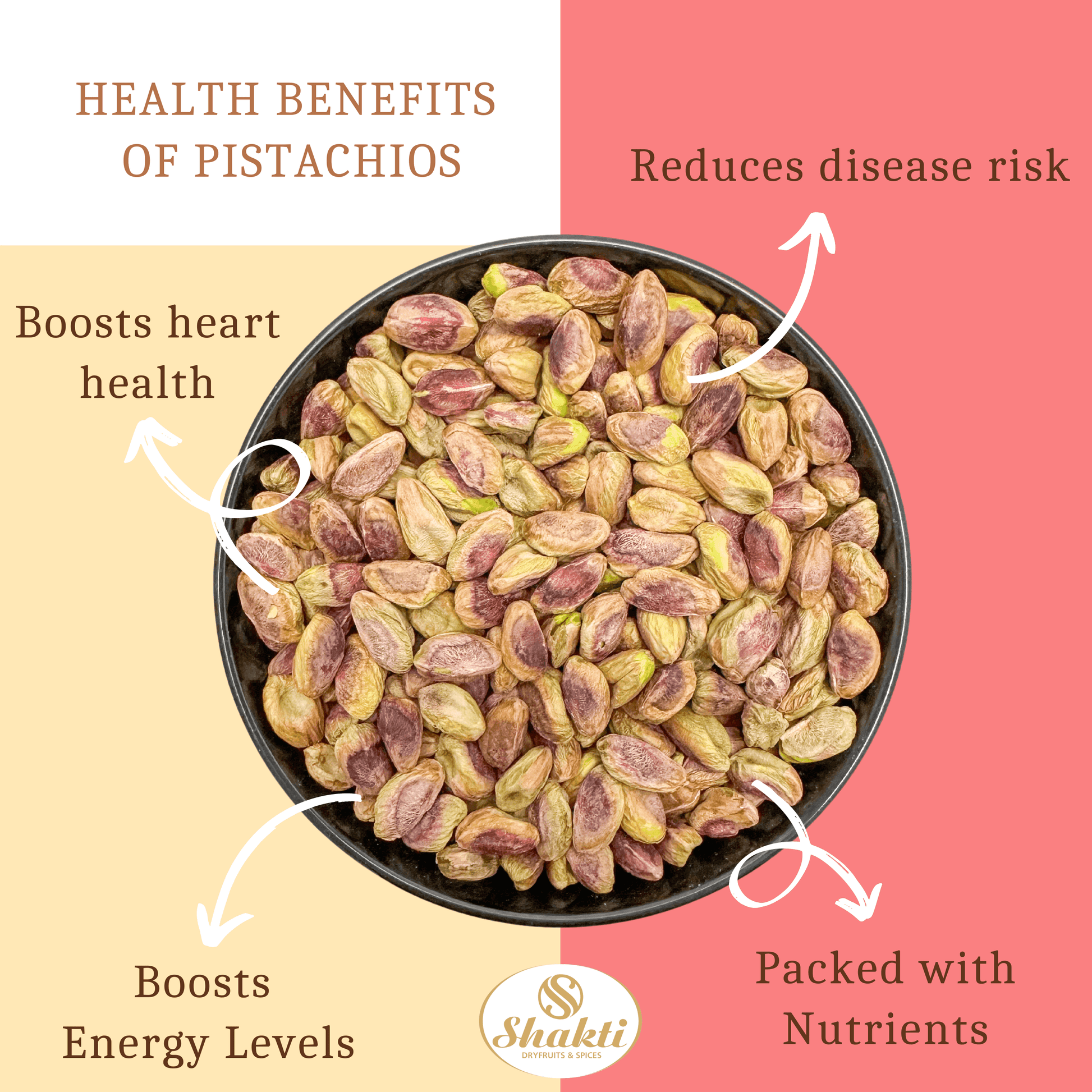 Plain Pistachios Jumbo - Shakti Dry Fruits