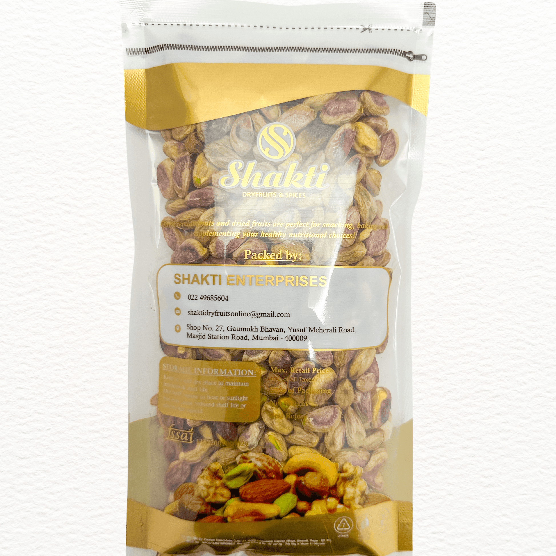 Plain Pistachios Jumbo - Shakti Dry Fruits