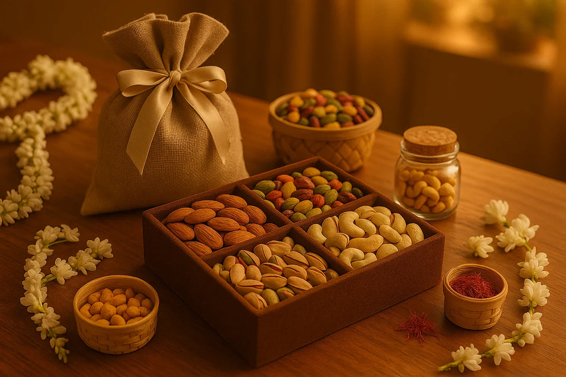 Premium Dry Fruit Gift Hampers for Weddings and Return Gifting in India