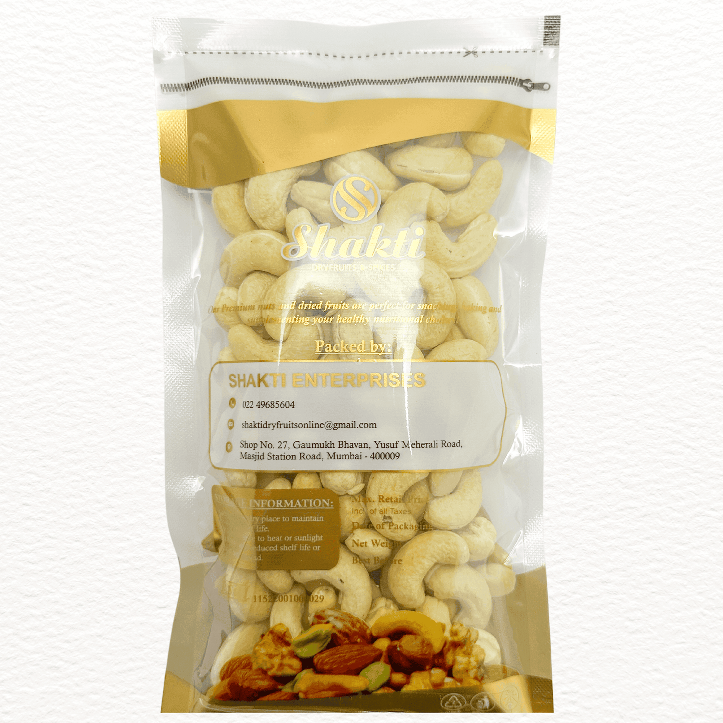 Cashew Nuts Super Jumbo - Shakti Dry Fruits