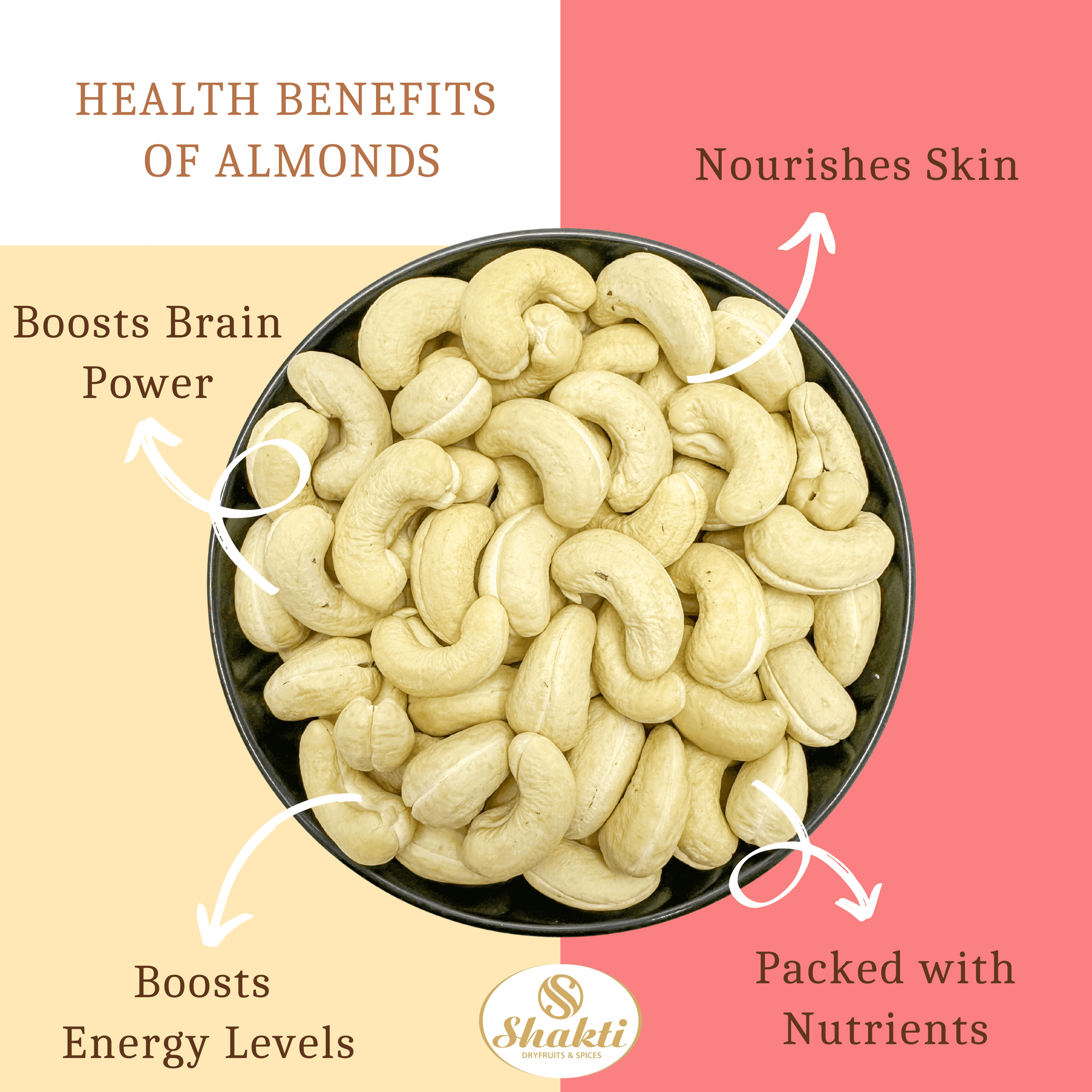 Cashew Nuts Super Jumbo - Shakti Dry Fruits